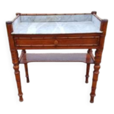 Marble and pitch pine dressing table