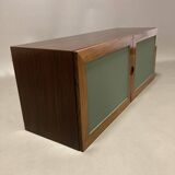 Scandinavian design rosewood hanging storage.