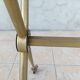 Vintage dessert trolley in brass and smoked glass 1960