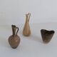 Collection of 3 ceramic vases by Gunnar Nylund Rörstrand Sweden, 1950s.
