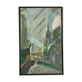 Ancient painting on canvas