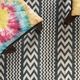 Cotton hand weaved hand block printed picnic rug
