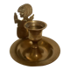 Brass angel candle holder