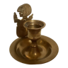 Brass angel candle holder