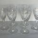 6 Saint Louis crystal red wine glasses