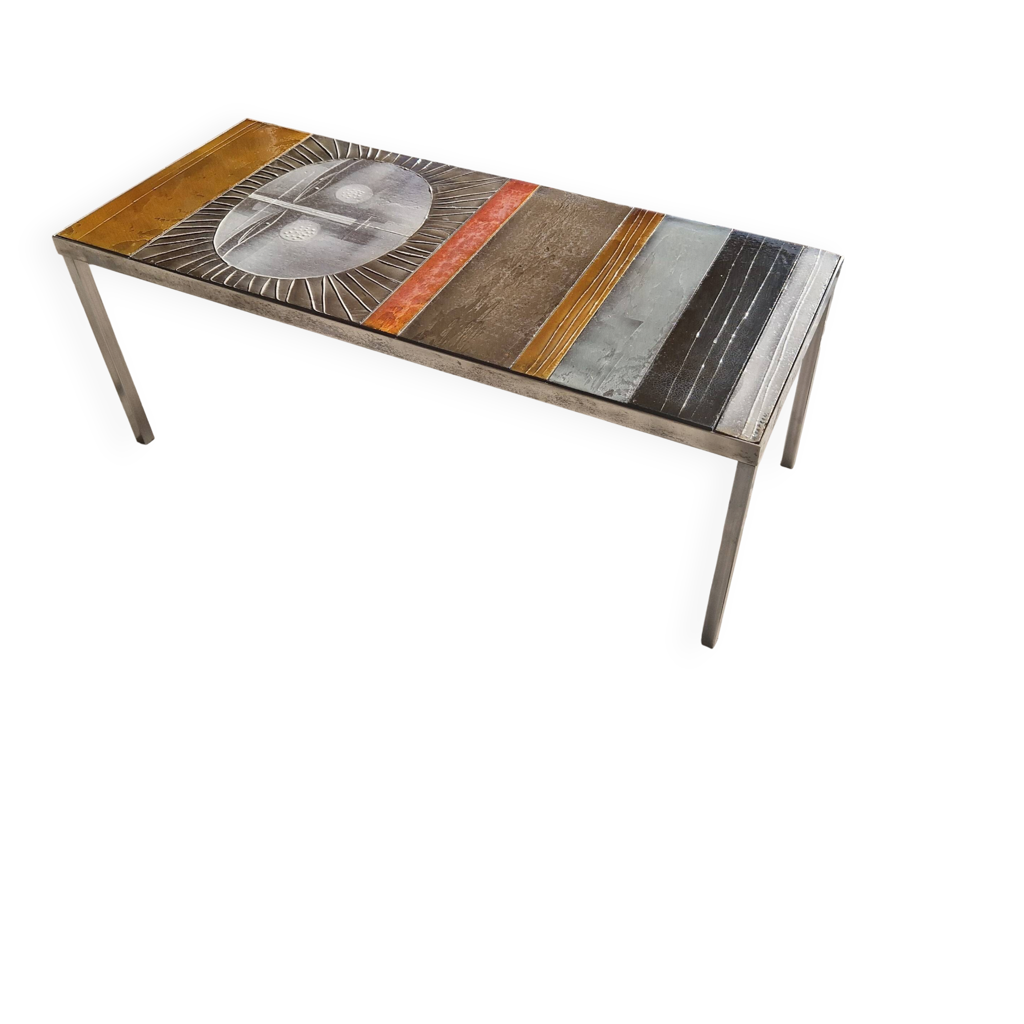 Coffee table signed Capron