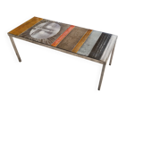 Coffee table signed Capron