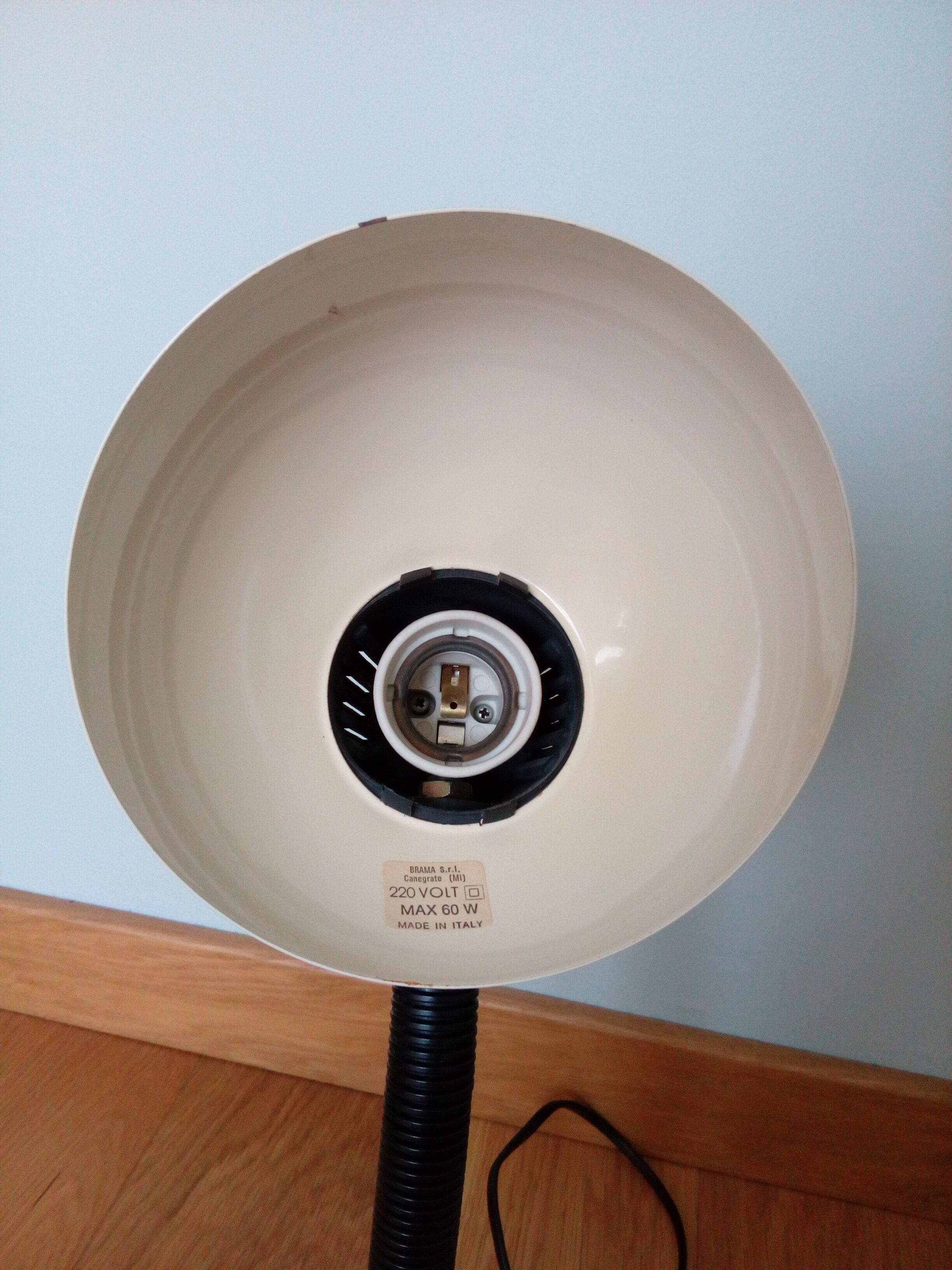 Italian flexible desk lamp Brama model canegrate