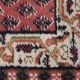Tapis vintage fait main Indo-Seraband en laine rouge (62cm x 90cm)
