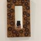brutalist mirror in wood and metal 1970
