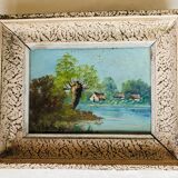 Oil on landscape panel