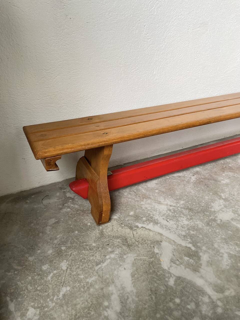 Scandinavian oak bench