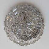 Pair of Space Age ceiling lights in sculpted glass – 1960s design