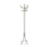 Parrot coat rack with 6 hooks in white curved beech