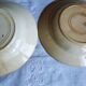 Antique deep plates from the late 19th century, old French crockery.