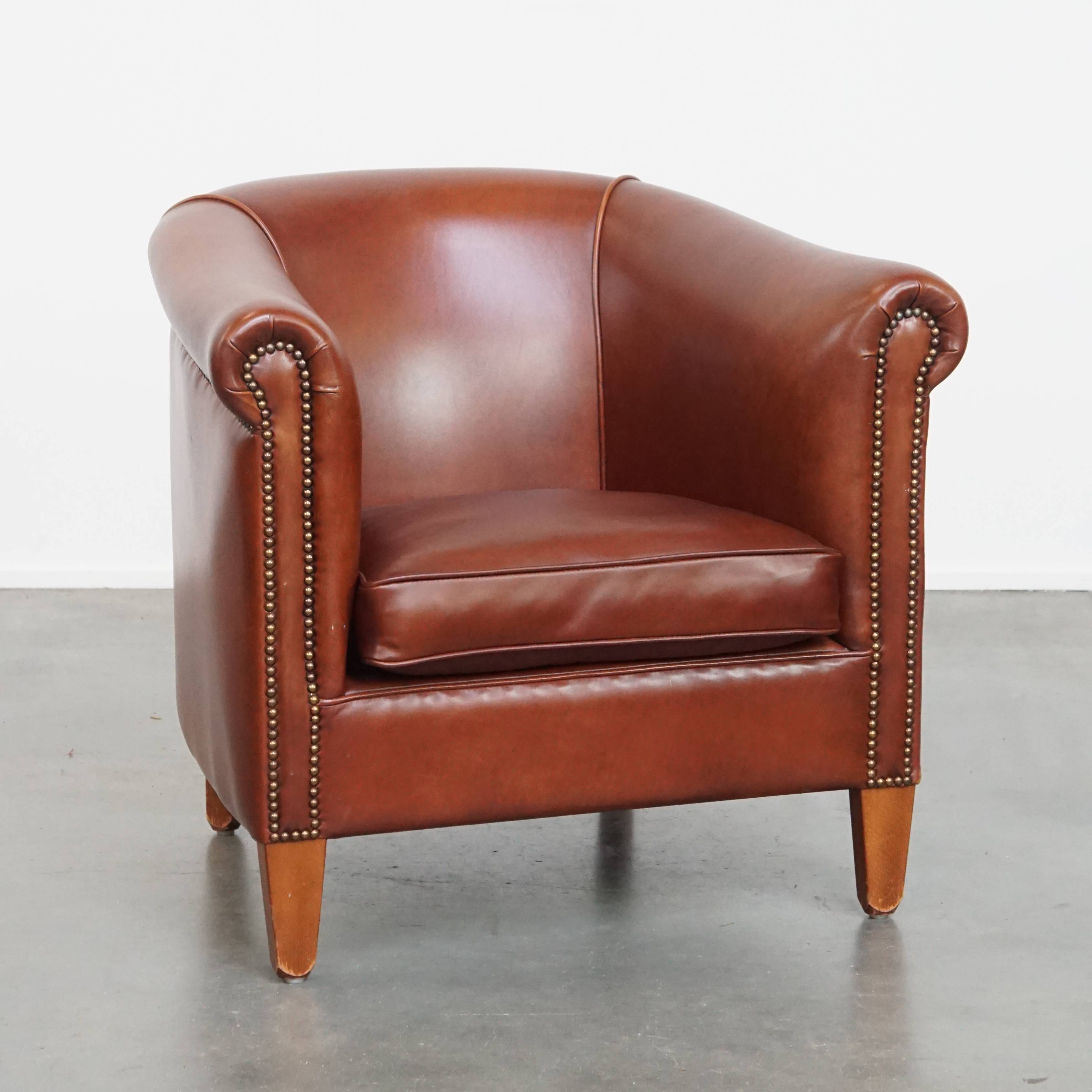 Club Chair in Cowhide Leather