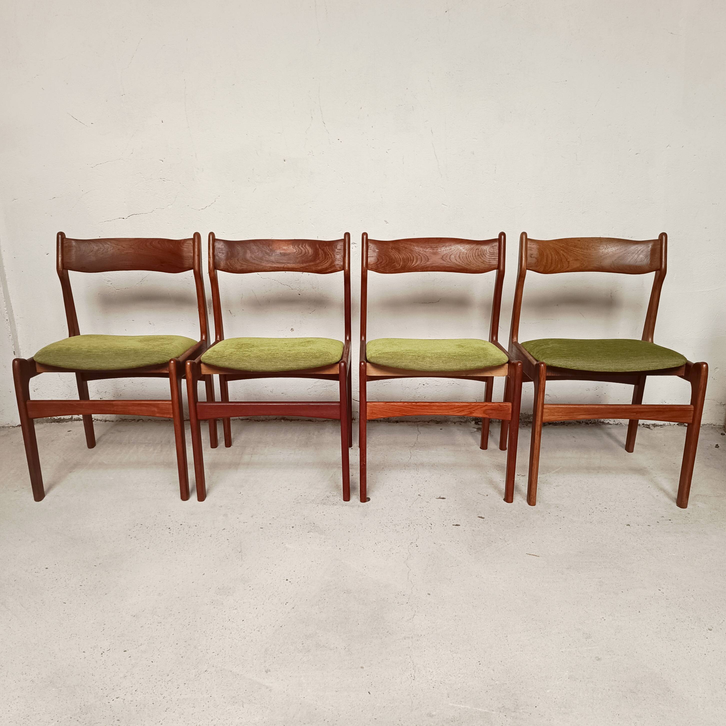 4 chaises scandinaves, 1960