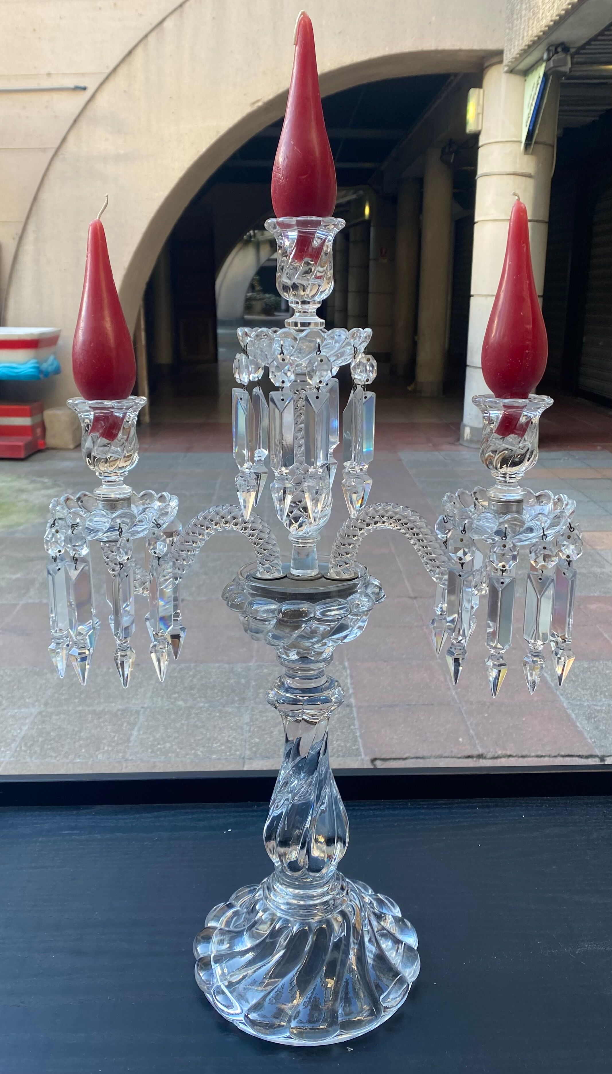 Baccarat crystal chandelier - 70s