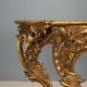 Old eclectic console carved in gilded fir, Italy 19th century