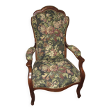 Two Voltaire armchairs