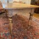 office table in blond walnut, turned legs, beautiful patina, excellent condition.
