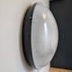 Large glass and metal wall lamp from the 50s - vintage Prisma design
