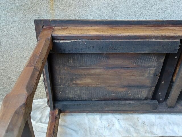 Old farmhouse table late 19th century in solid oak