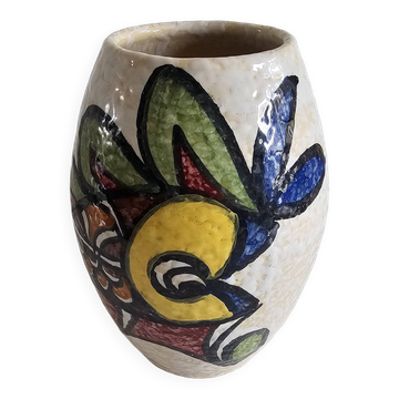 Vase en céramique motif géométrique (pablo Sanguino)