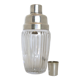 Shaker cristal et plaqué argent art déco