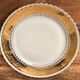 Service à dessert doré à l’or fin en porcelaine de Luxe Royal ADP