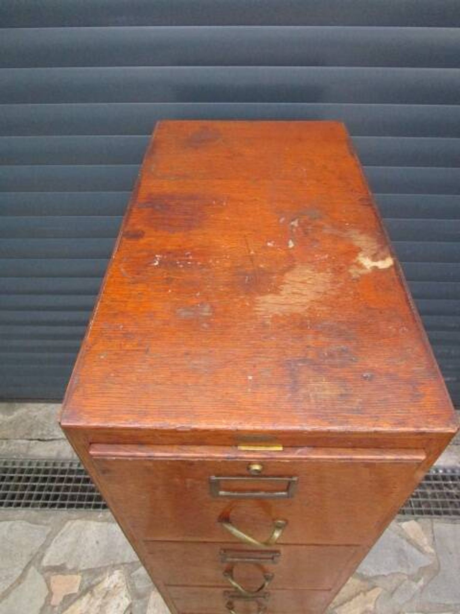 Meuble classeur a 4 tiroirs ancien en chêne