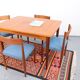 Vintage dining table from the 60s/70s, in teak, retro/vintage style, made of teak.