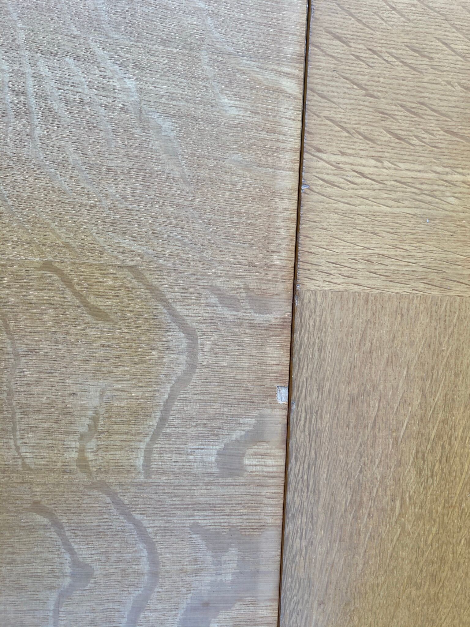 Vintage table in oak veneer