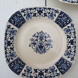 6 assiettes anciennes en faïence terre de fer Gien