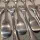 12 silver-plated oyster forks by Christofle Cluny, 14.9cm