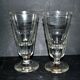 Verres à café de Bistrot Mazagran ancien 1900 en verre soufflé épais et taillé