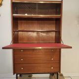 Vintage secretary display chest of drawers and desk 1960