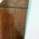 Ancienne commode lavabo en ronce de noyer et marbre blanc – XIXe siècl