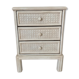rattan bedside table