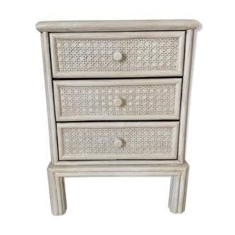 rattan bedside table