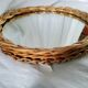 Miroir rotin vintage