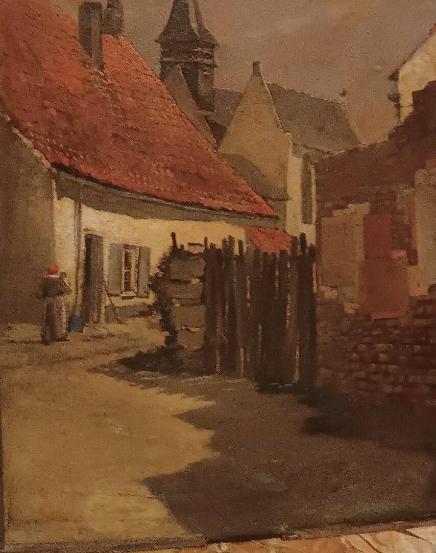 19th-century painting - Oil on panel - European school
