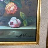 Still Life late 19th century A.Vianni Oil on Wood