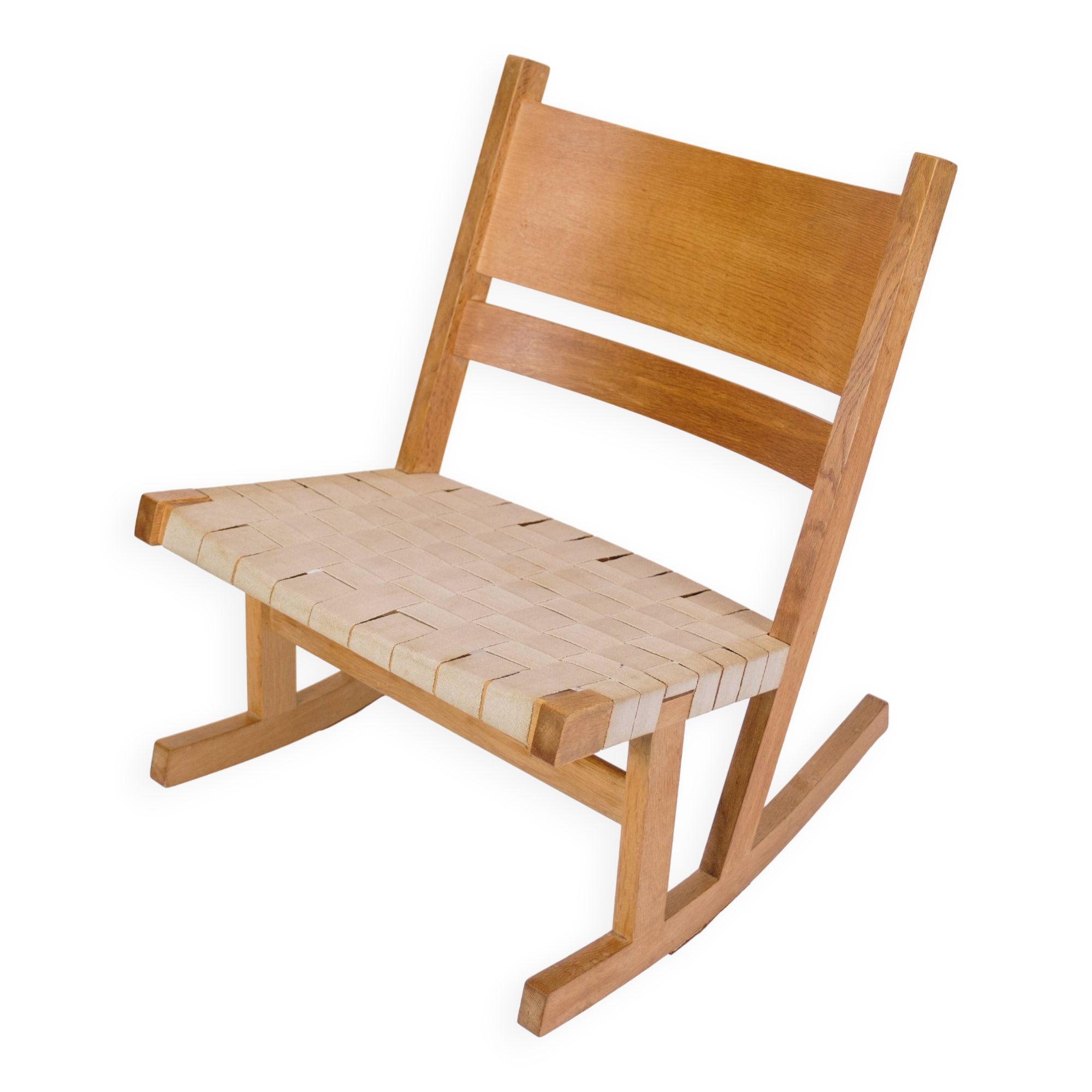 Rocking Chair Model GE674 Made In Olied Oak By Hans J. Wegner For Getama