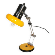 Articulated lamp in lacquered steel, Aluminor, France, 1980.