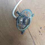 Opaline pendant light with claw and ceiling rose
