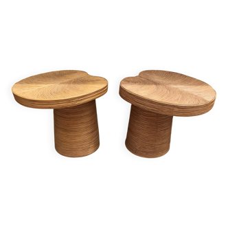 Rattan nomadic table