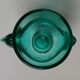 Coquetier poule verre bleu vert émeraude