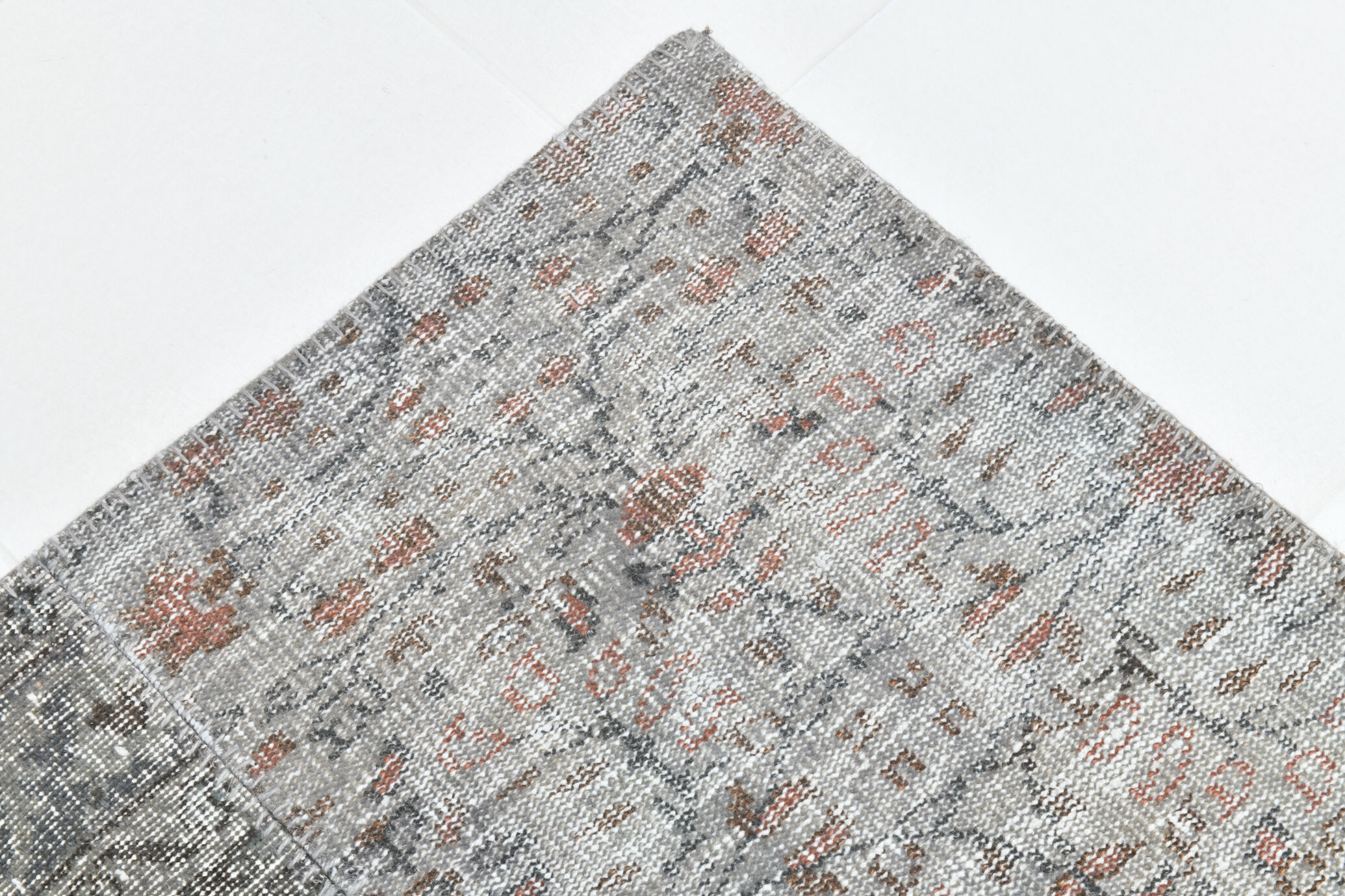 8x11 Handmade Wool Vintage Rug 354x251Cm