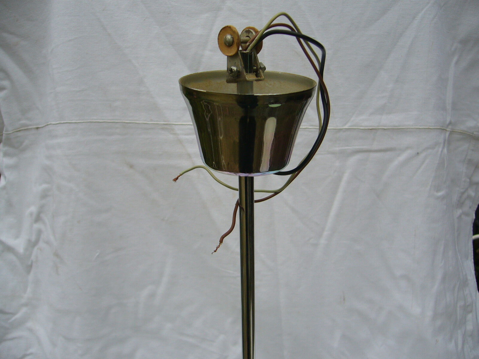 Chandelier 70s chrome and black